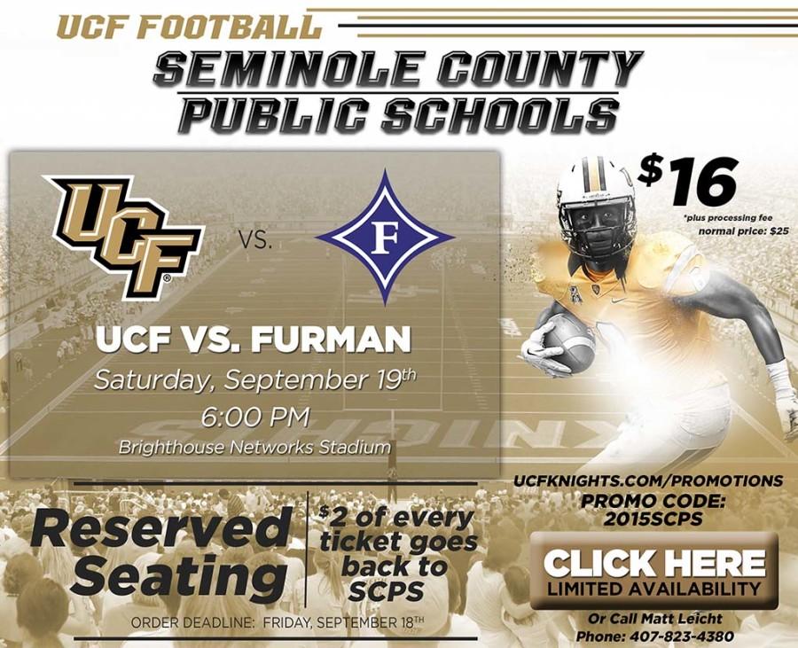 UCF+Athletics+and+the+Foundation+for+Seminole+County+Schools+worked+together+to+advertise+the+promotion.++This+poster+was+designed+by+UCF+Athletics+for+the+Foundation+to+use.