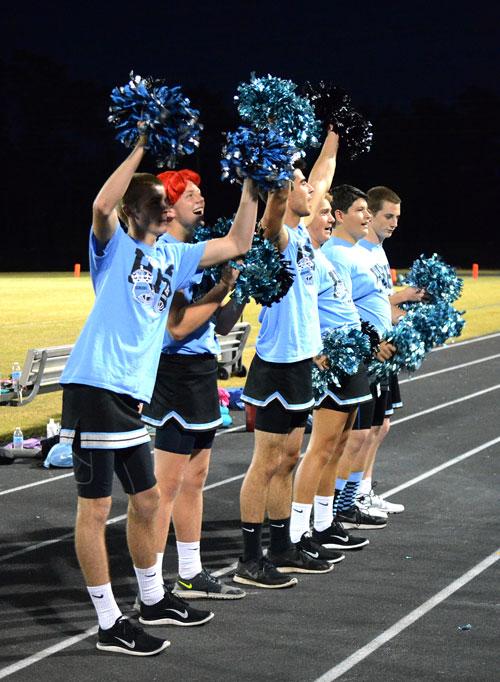 Juniors from last years Powderpuff game cheer on their team.