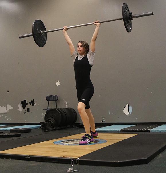 Freshman Cheyanne Ducharme hit her personal record  of 105 pounds for clean and jerk at states, surpassing expectations of first-year lifters. 