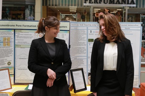 “I think that a lot of people judge success in science fair based on how a person places in the regional fair of if they go to the state competition or not,” junior Tess Marvin (pictured right) said. “For me, these are exciting indicators of hard work, but they are not the end all be all measure of success.” Marvin’s project researched possible causes of Alzheimer’s in certain proteins with partner senior Claire Weaver. 