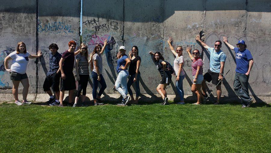 The most recent trip, to Eastern Europe, included tours to the Czech Republic, Germany and Poland.  While in Berlin, Germany, the group got to visit the Berlin Wall before making the hours-long trip back home. 