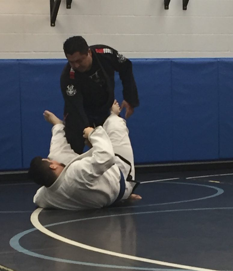 After a new move was instructed, students paired up and sparred with one another.  