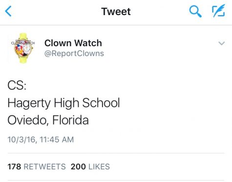 A false claim of clown sightings at Hagerty was made. Even though there were no clowns seen on campus, this led administration to investigate. 