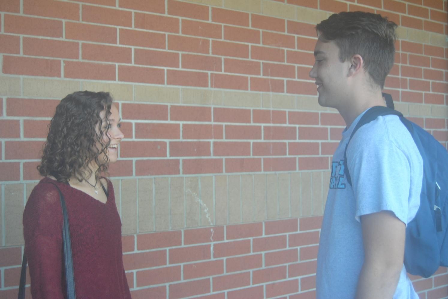 Seniors Nicholas Hurley and Sam Thue reflect on the awkwardness and funny times of the talking stage. The two have successfully  made it out of the talking stage because they have been dating for almost two years. 