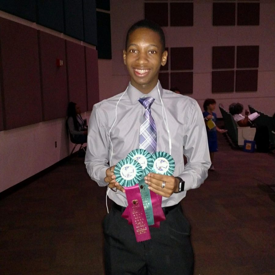 Last year junior DaZhaun Hicks won for dance choreography and received awards for music composition and literature. This year he is hoping to submit something again.