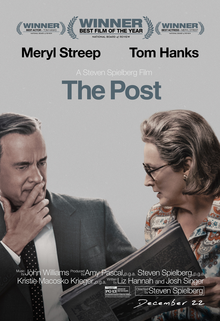 Cover for the movie The Post. The film was released on Jan. 12.  