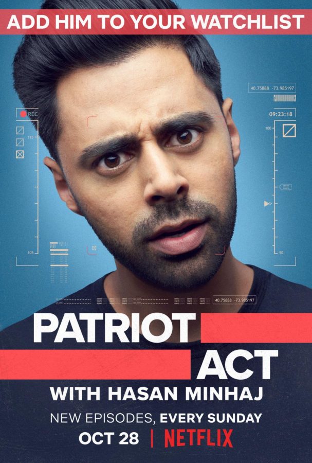 A poster for Patriot Act. The series premiered on Sunday, Oct. 28.  