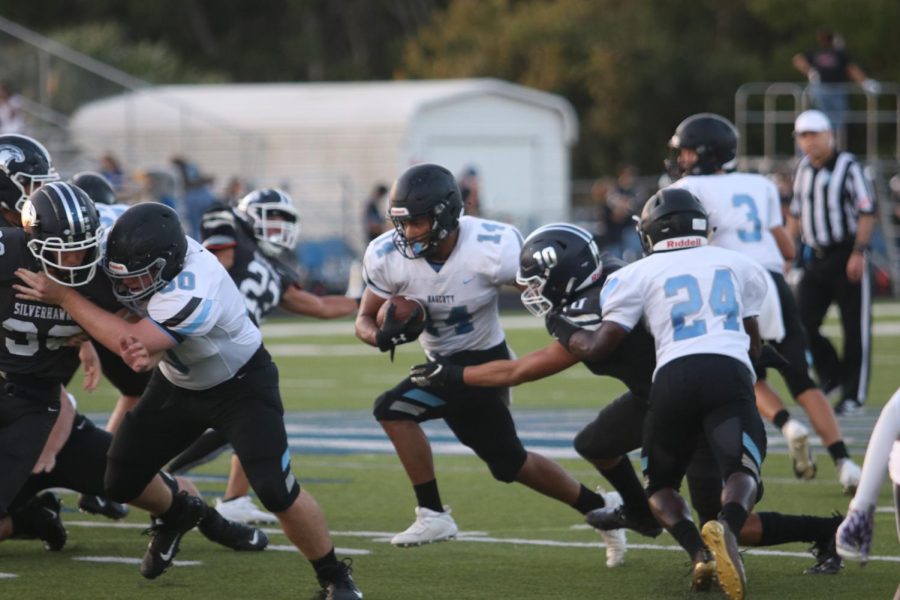 Running+back+Senior+Ethan+Lopez+is+running+the+ball.+Hagerty+lost+44-3+to+winter+park+on+Friday+Oct.+2