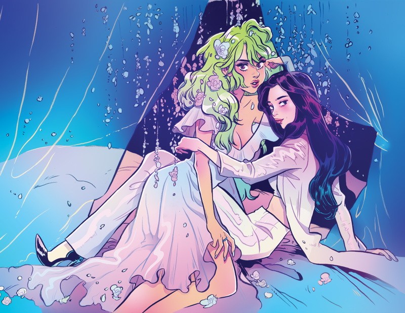 Lottie Person and Caroline are featured. This is the cover of Volume 2 of Snotgirl.