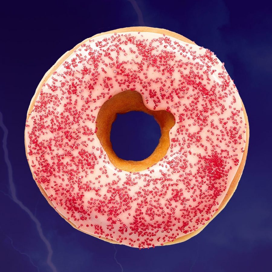 The Spicy Ghost Pepper Donut is a tastefully unique donut that is both sweet and spicy. It was released just in time for Halloween.
