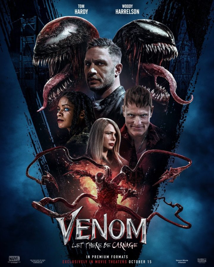 Released+in+theaters+Oct.+1%2C+Venom%3A+Let+There+Be+Carnage+is+a+great+addition+to+the+MCU.+Eddie+Brock+%28Tom+Hardy%29+tries+to+figure+out+how+to+handle+Venom+while+also+fighting+off+Cletus+Kasady+%28Woody+Harrelson%29.