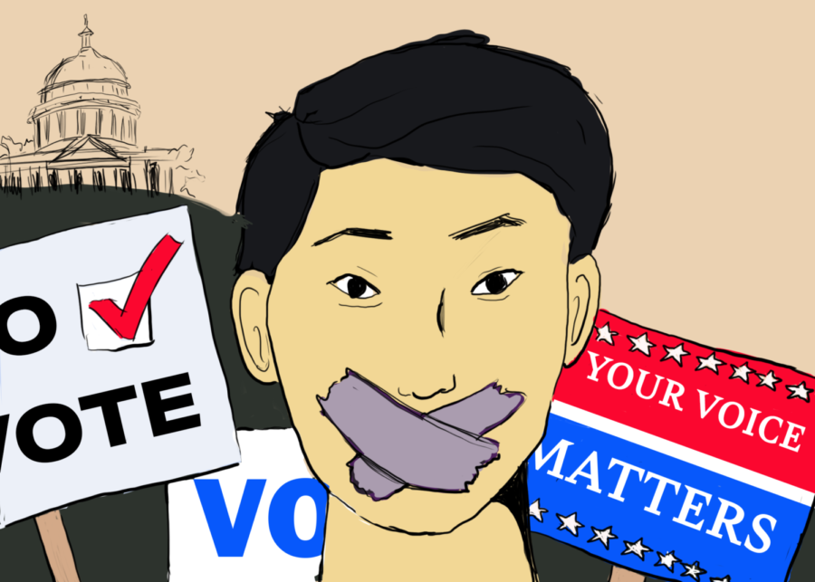 Asian+Americans+are+often+underrepresented+in+politics+due+to+their+low+voter+turnout.+The+reasons+for+low+voter+turnout+can+vary%2C+but+are+mainly+due+to+the+language+barrier+and+the+feeling+of+not+belonging+in+American+politics.+