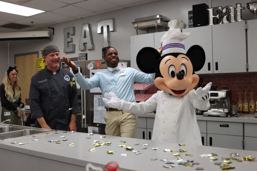 On April 24, Disney ambassador Raevon Redding and surprise guest Chef Mickey came to Matthew Thompsons third period culinary class. The class was filmed completing a cooking challenge while Thompson was interviewed for winning  the Imagination Campus Disney100 Teachers Competition. 