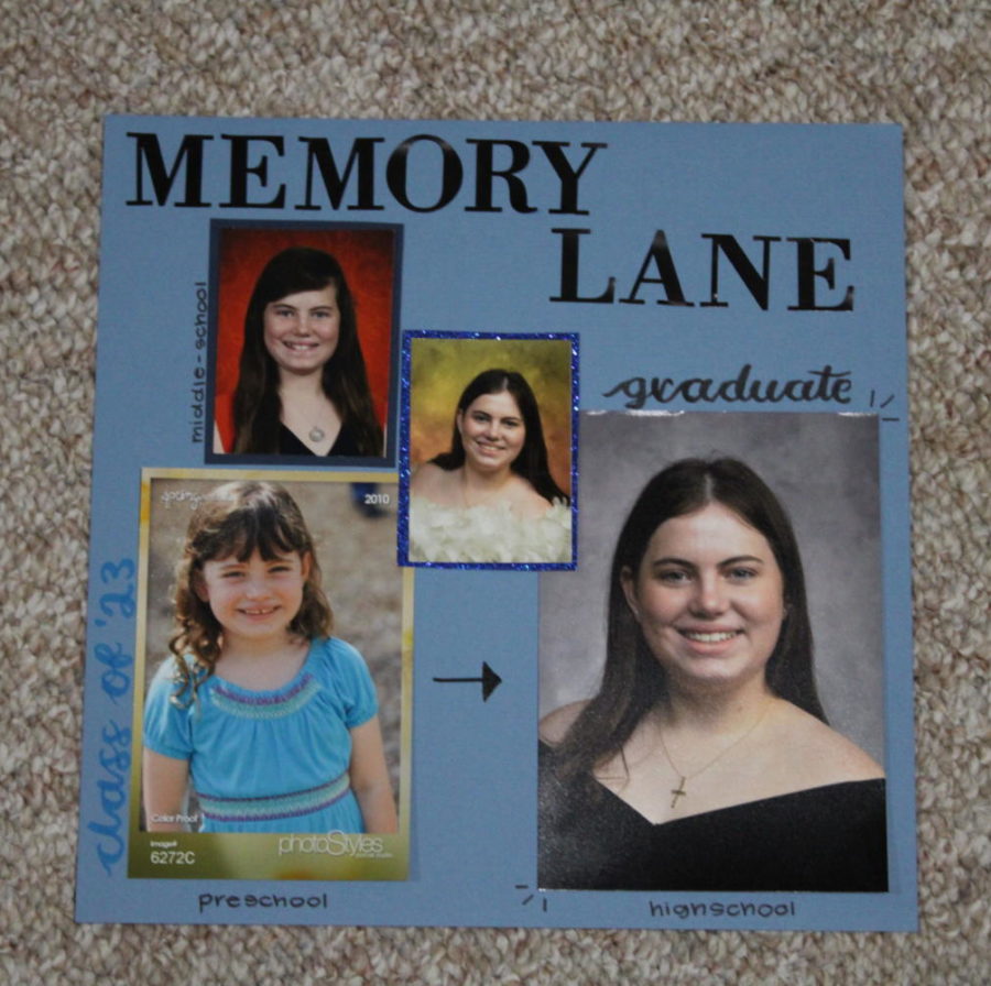 Memory lane scrapbook page
