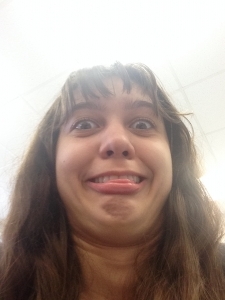 Sophomore Maddie Schmitz shows off her double chins in a silly snapchat selfie.