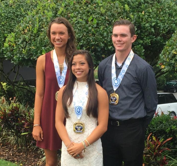 Boddiford stands tall after winning the Seminole County Swimmer of the Year award for the third time in a row on Thursday, May 19. This award is sponsored by Bright House Sports Network and is given to athletes every year for their hard work and dedication.