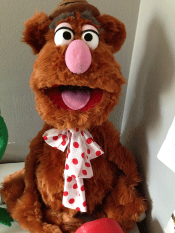 Teimouris second puppet Fozzie Bear. This puppet cost him about $120.