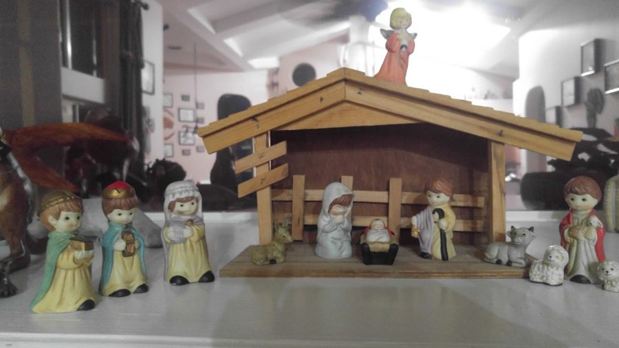 The nativity is a common Christmas decoration among Christians and depicts the scene of Jesus birth. It is one of the truly Christian based decorations of the season.