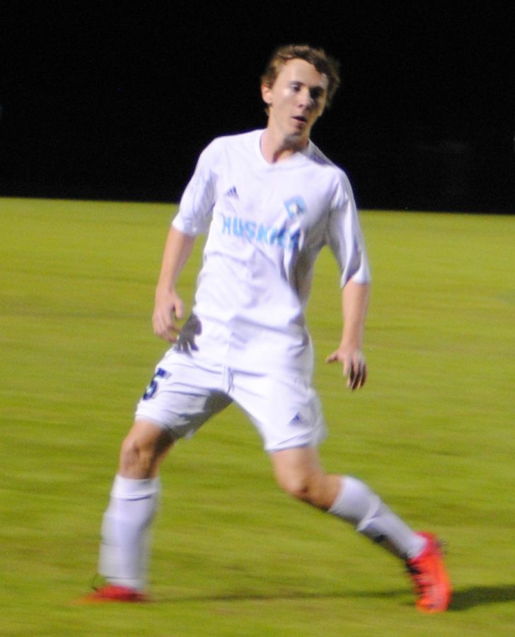 Midfielder Stuart Boyd gets ready for the ball during  a match against Lake Brantley. The team won the game, 8-0. 