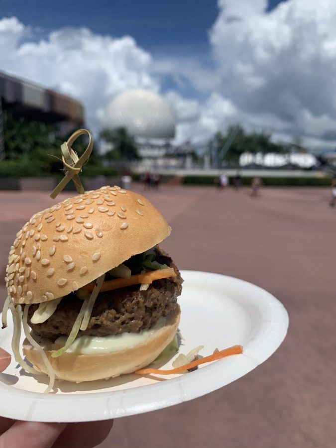 The Impossible slider is being served at Epcots International Food and Wine Festival through November 23rd at the Earth Eats kiosk. 