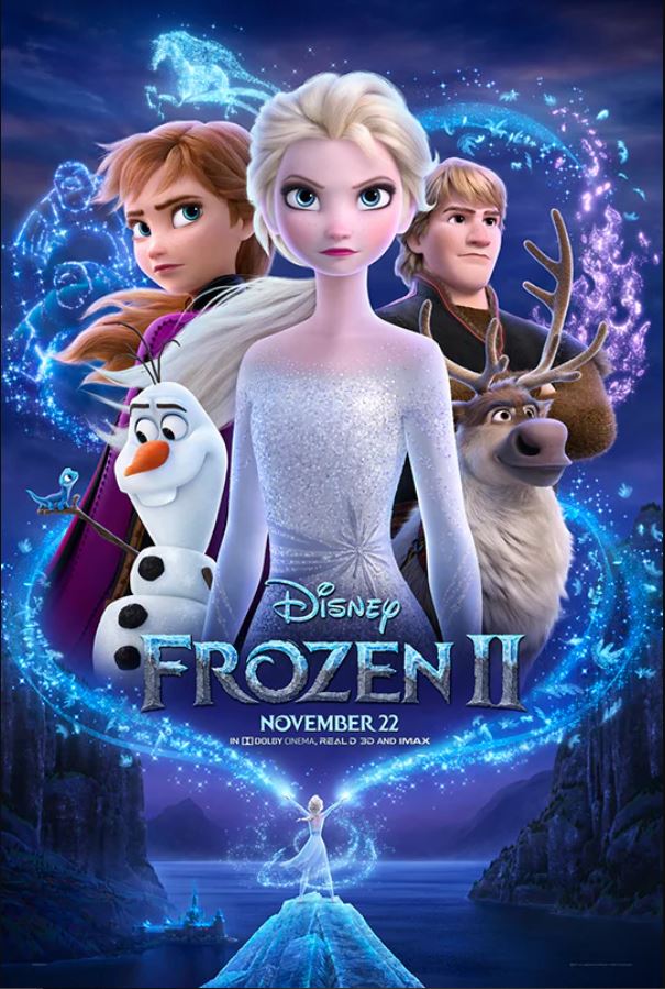 The official movie poster from Disney for Frozen II, which came out on Nov. 22. 