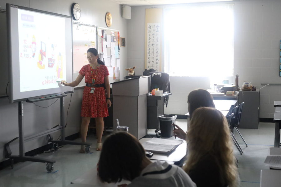 Zhenzhen Zhangs fifth period class consists of level three, four and AP. As students found passion of Chinese, the program has grown to help the expand their knowledge.