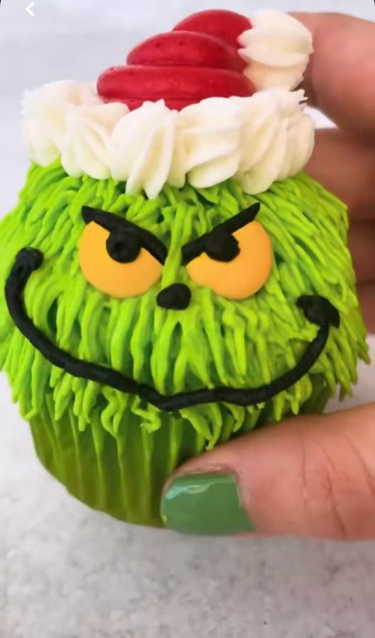 Grinch cupcakes
