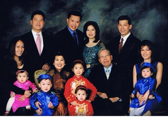 Junior AiLinh Vus family poses for a picture to commemorate the Lunar New Year. This year, Vu celebrated the new year by going to the annual Vietnamese Lunar New Year festival in Orlando that occurred on Jan. 28-29. 