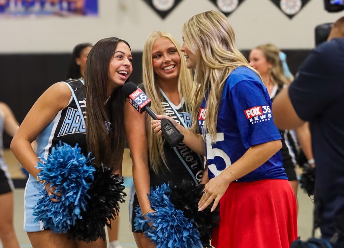 Senior cheerleaders Kylie Williams and Brooklyn Lott talk to Reporter Marley Capper about the big game against Oviedo.