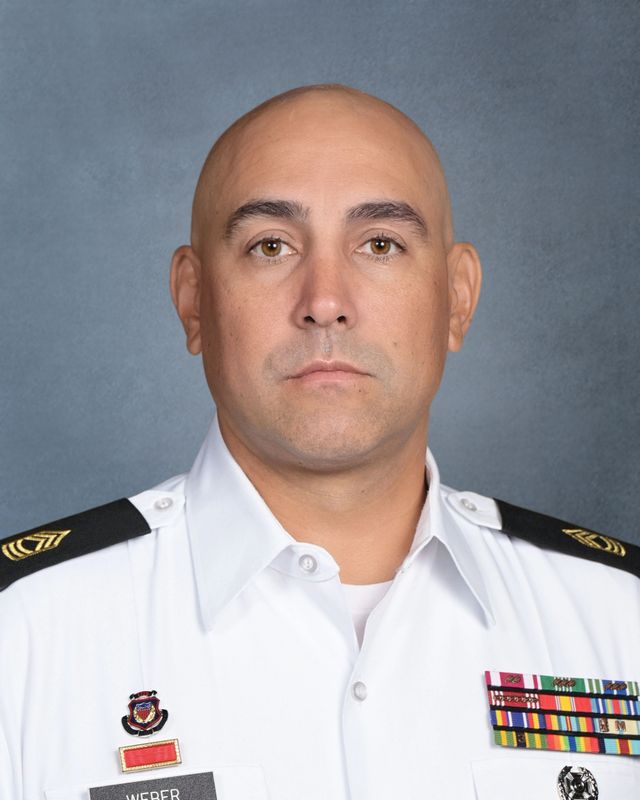 JROTC instructor Master Sgt. Daniel Weber, Army