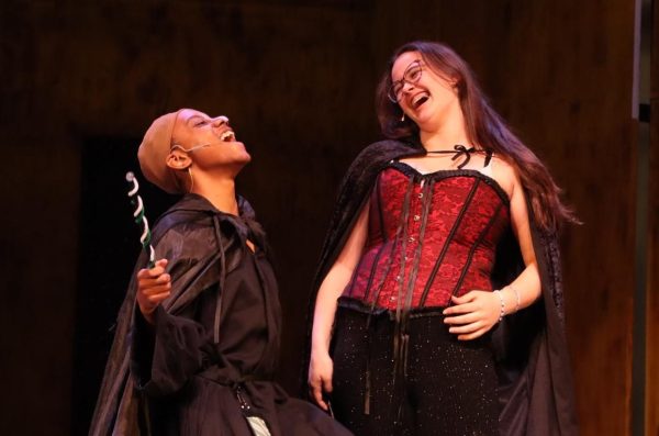 Villains Mr. Voldy and Xavia Jones cackle maniacally while devising evil plans. "Puffs" will run from 7-10 p.m. on Jan. 23-25.