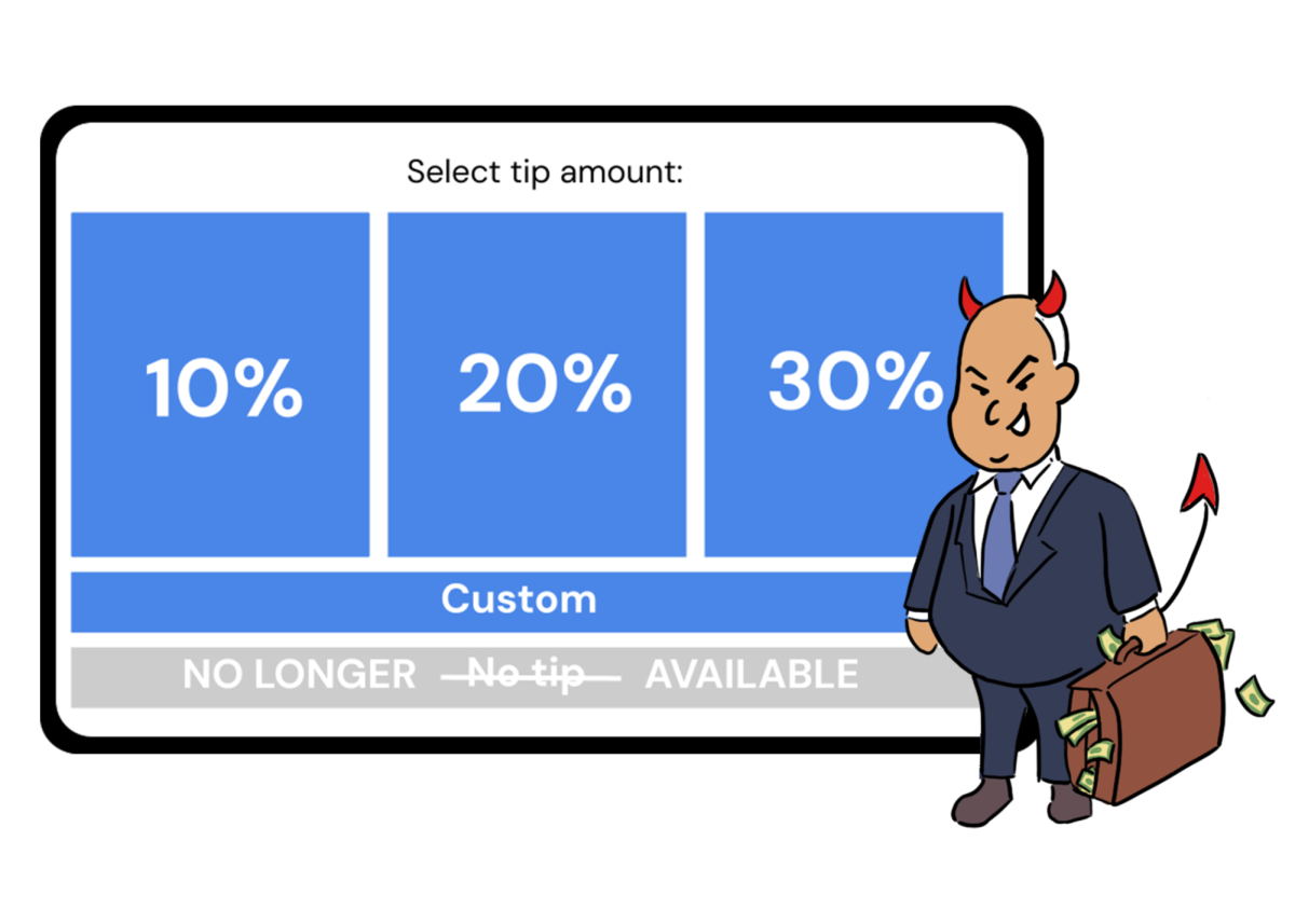 While tipping is often marketed as a bonus to workers, tips to self-serve kiosks are not guaranteed to go to them. Society needs to be careful to avoid companies' hidden agendas in tipping culture.