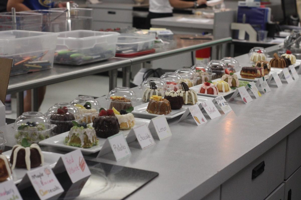 Culinary IV students presented their mini bundt cakes to 8 judges, including faculty and students. The winning flavors were chocolate ganache, lemon and pistachio.