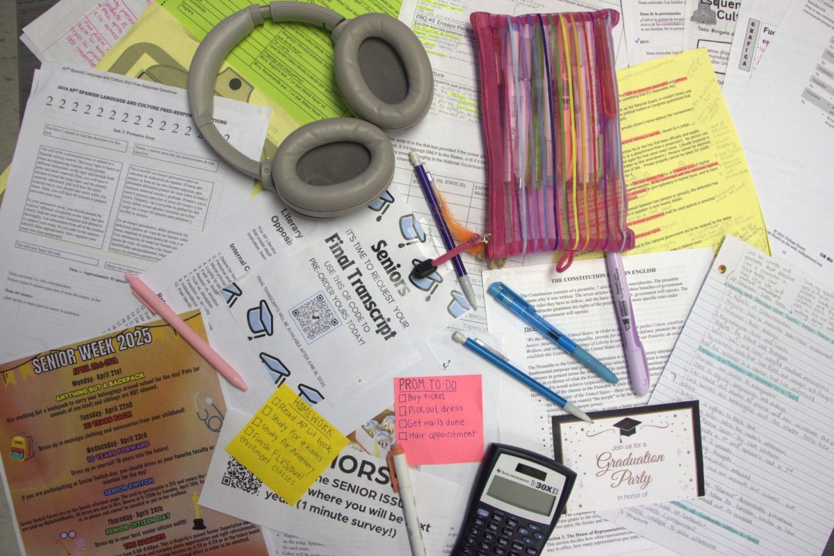 Seniors become overwhelmed with endless to-do lists, review worksheets, graduation party invites and final transcript requests near the end of the year.