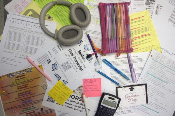 Seniors become overwhelmed with endless to-do lists, review worksheets, graduation party invites and final transcript requests near the end of the year.
