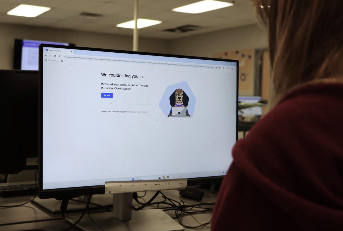 The error message that appears when a student tries to access Clever through a Google search. SCPS's educational software has far too many errors and inconveniences to reasonably justify its use.