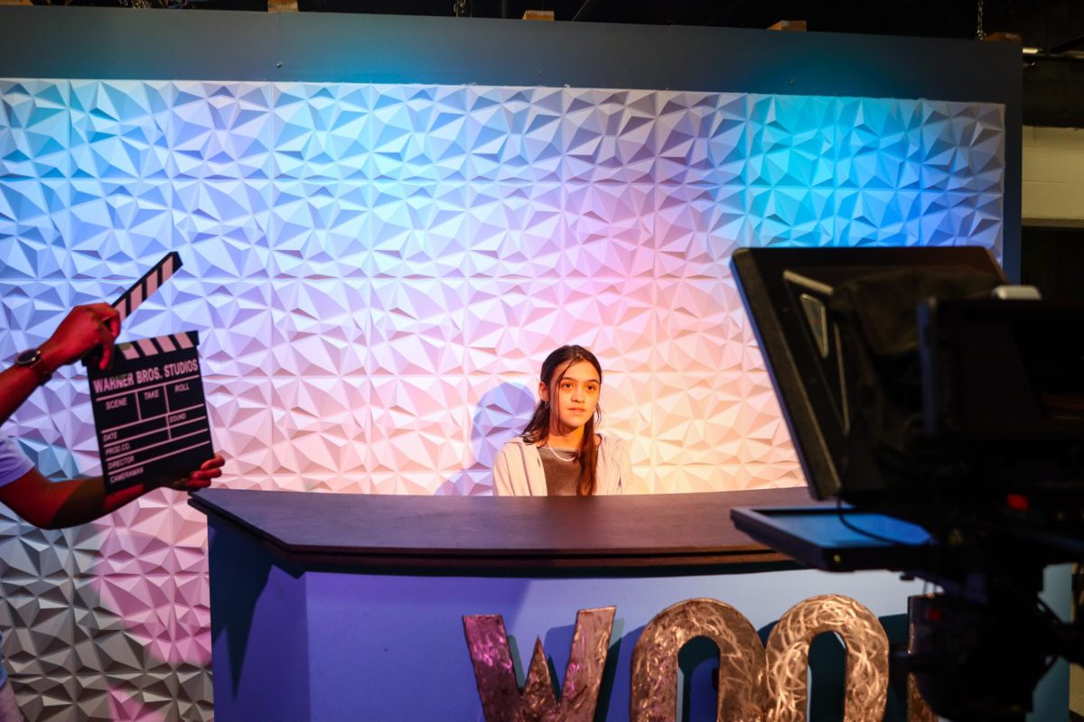 TV production prepares to shoot a segment for Woof TV