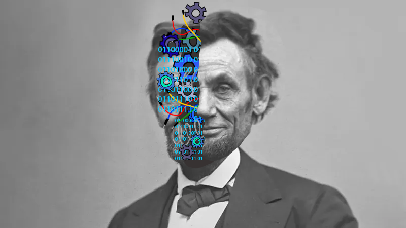 AI takes on the face of one of the most influential historical figures. Photo illustration created in Photoshop.