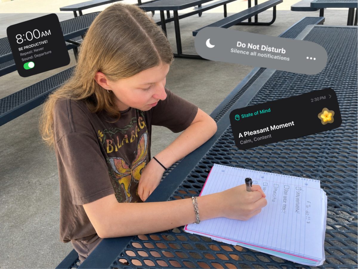 Senior Arden Newman creates a to-do list to stay motivated and on track. This can be a helpful way for students to organize their time.